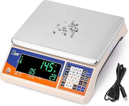 Bonvoisin Báscula de peso de conteo industrial kgglboz Báscula electrónica de conteo de inventario digital para piezas pequeñas, monedas, pieza con