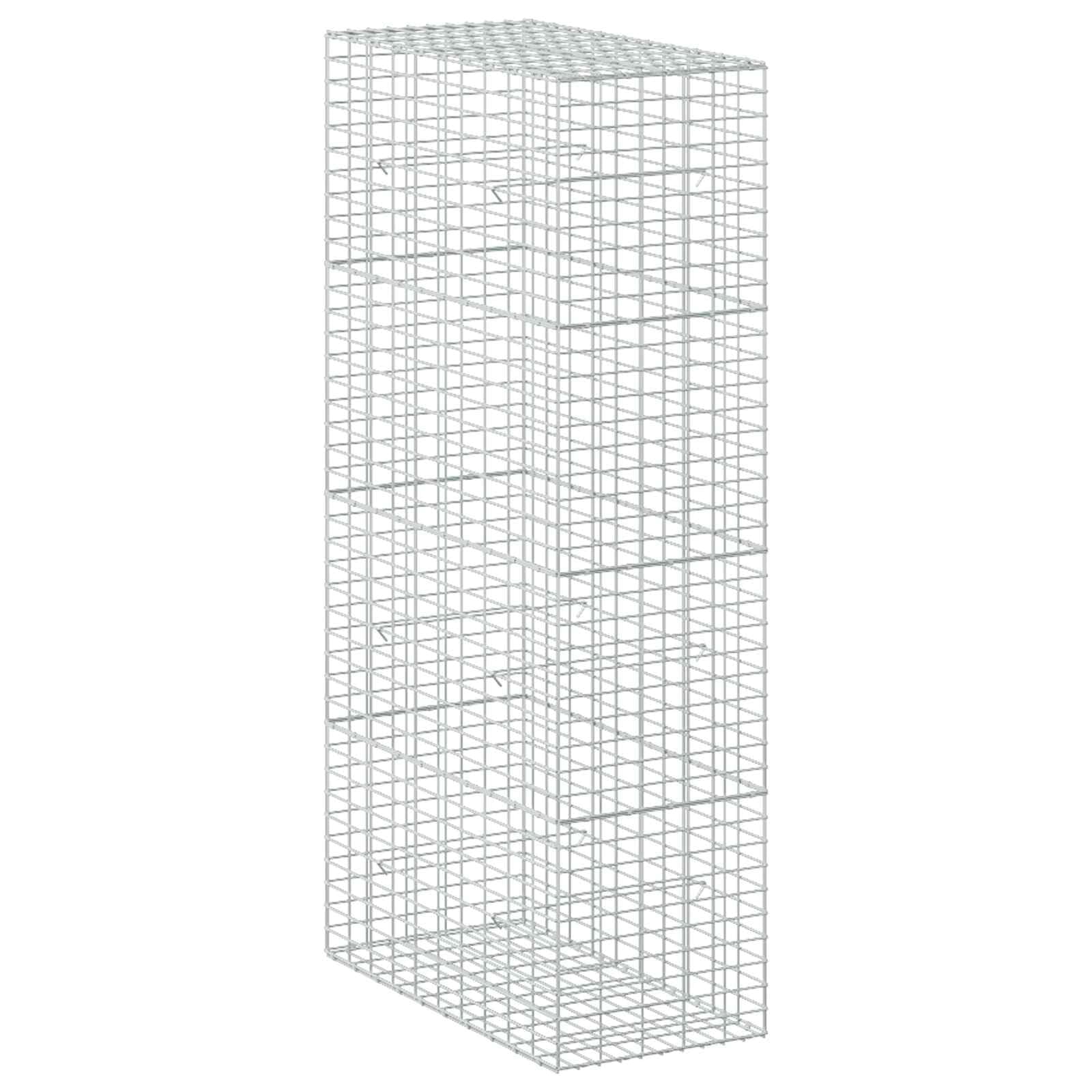 vidaXL Gabion with 3.5 mm Wire and 5x10 cm Mesh 50x100x200 cm