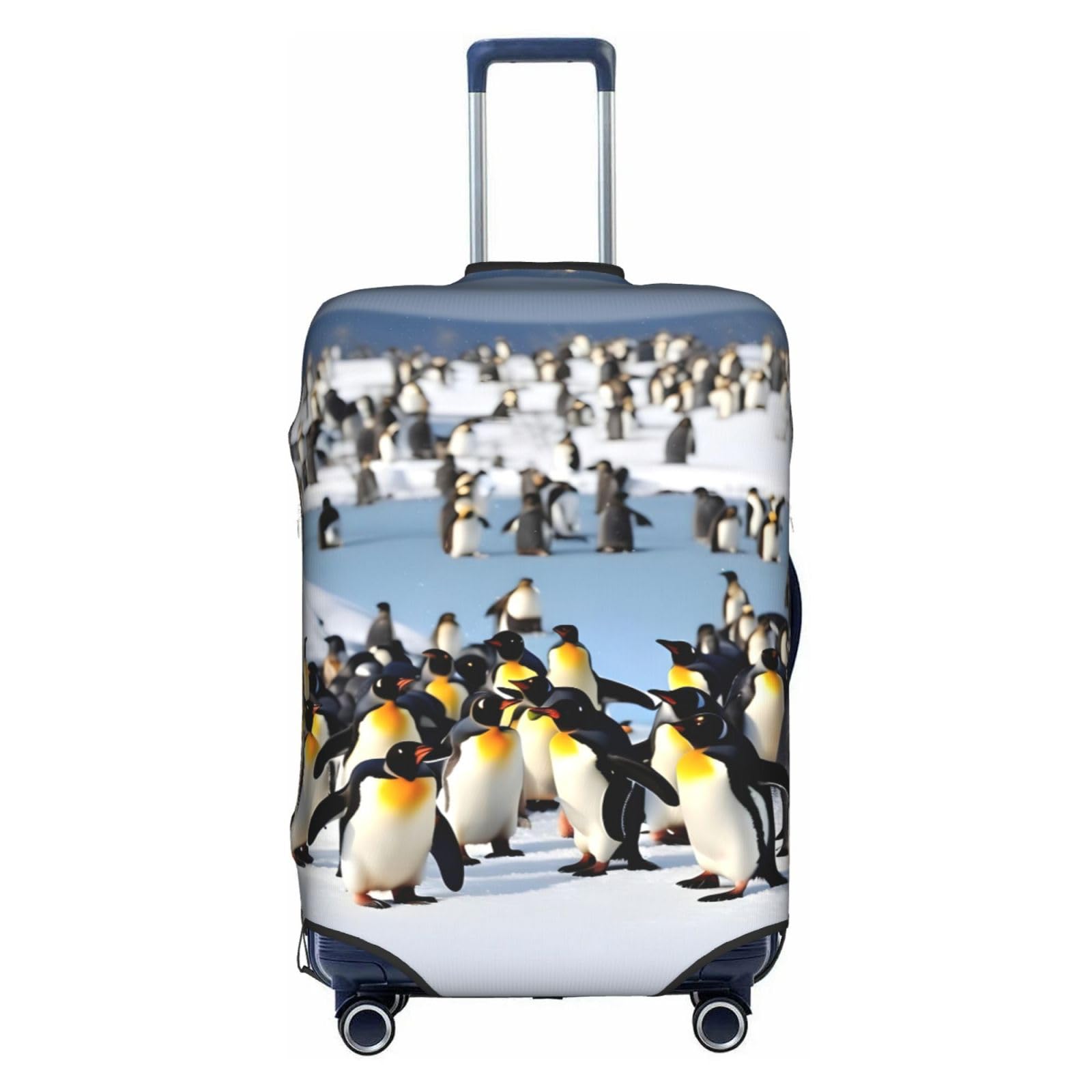 Housse de bagage extensible Happy Penguin protection valise 45-81 cm
