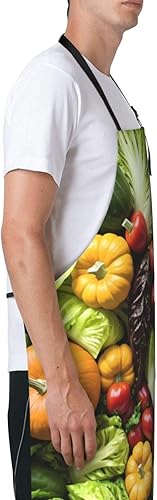 Miniatura 3 de Delantal impermeable con estampado de mariposa de girasol, para aseo, cocina, hornear, pintura, jardinería