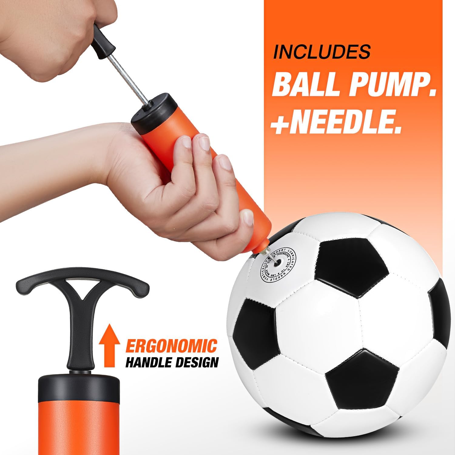 Soccer Training Equipment, Soccer Ball Dribble Trainer for Juggling, Foot Control, Kicking Practice, Kick Trainer with Soccer, Adjustable Cord Solo Soccer Ball Practice Equipment Aid Return