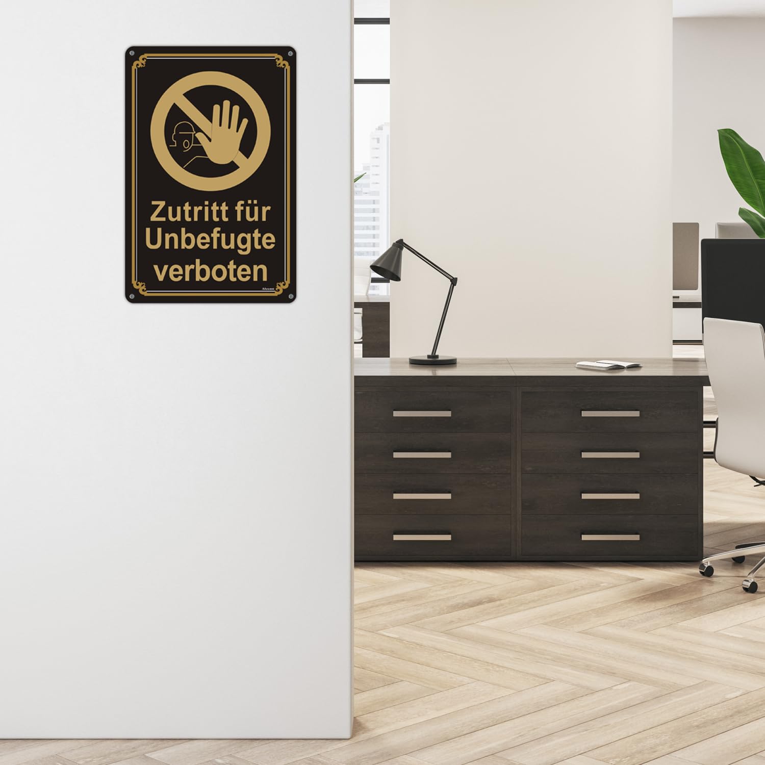 Komma Security Cartello Divieto Di Accesso - Proprietà Privata 30x20 Cm In Plastica Resistente UV Per Esterni E Interni - 3
