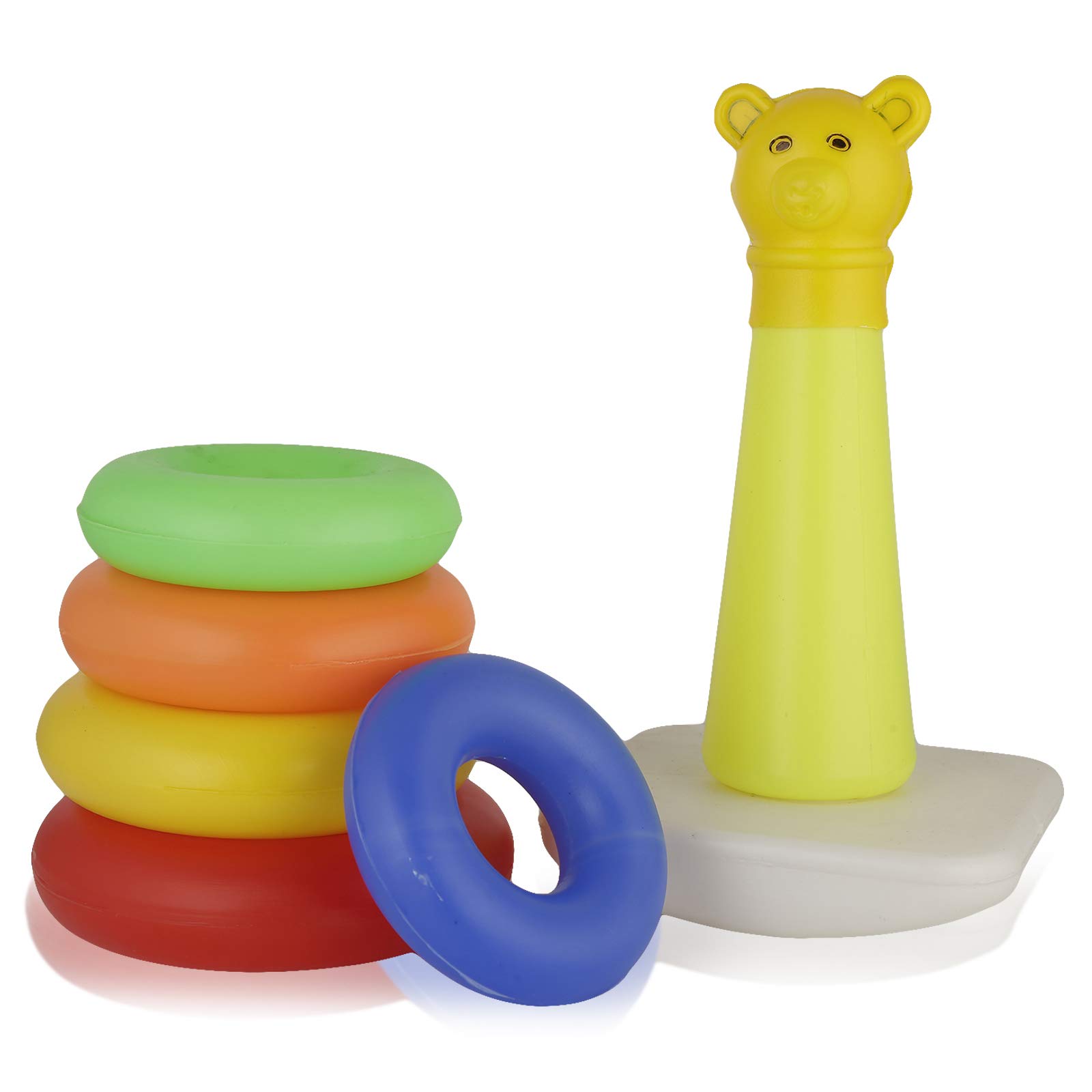 Krireen Teddy Stack Ring's | Stack Up Educational Toys Multicolour, 5 Pieces 1