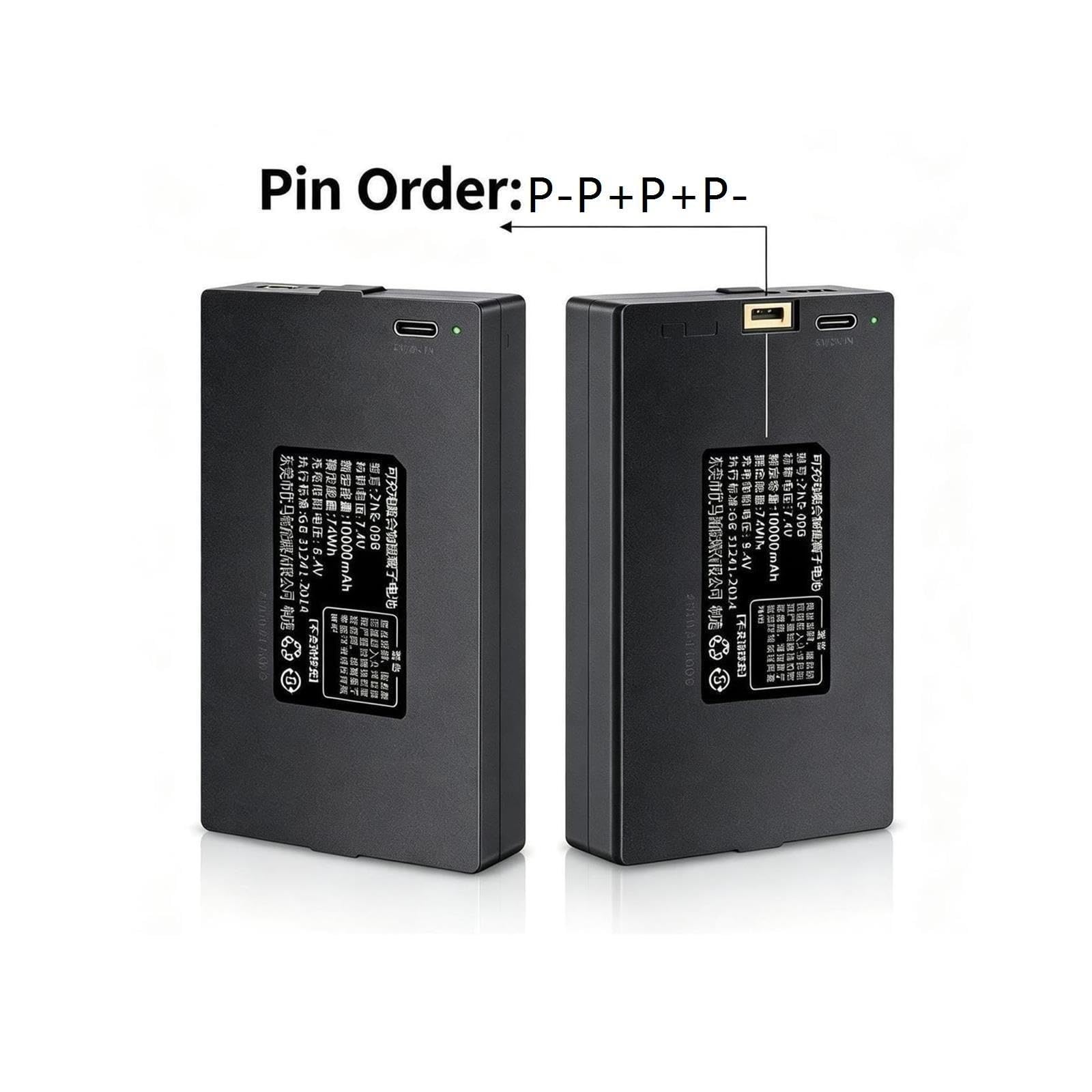 Batería De Bloqueo De Huellas Dactilares De 10000MAh For ZNS-091 P-P+P+P-