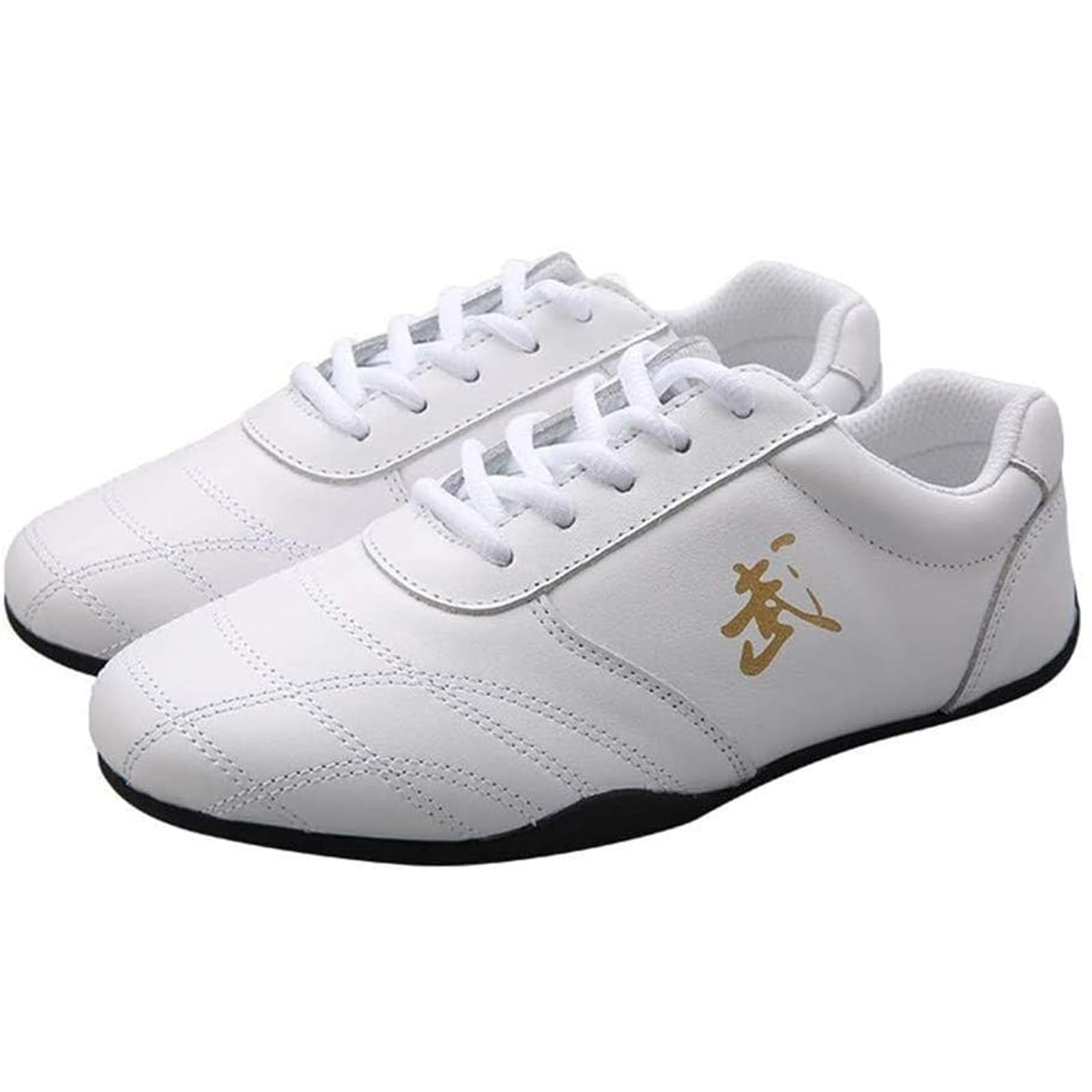 Chaussures De Tai Chi, Respirant Cuir Antidérapant Chaussures De Taekwondo, Sports Arts Martiaux Sneaker Unisexe Tai Chi Chaussures for Enfants Adultes