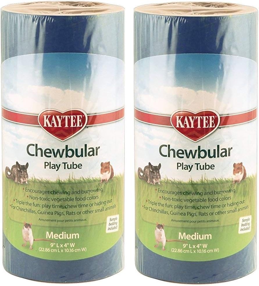Super Pet Kaytee Chewbular Play Tube, Medium, Colors Vary (2 Pack - Medium)