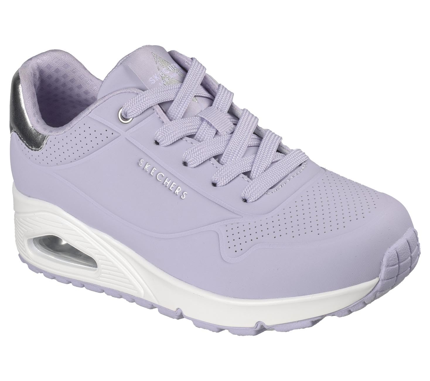 Skechers Uno Golden Air Scarpe da Ginnastica da Donna, Lilac Durabuck/Mesh Trim, 42 EU