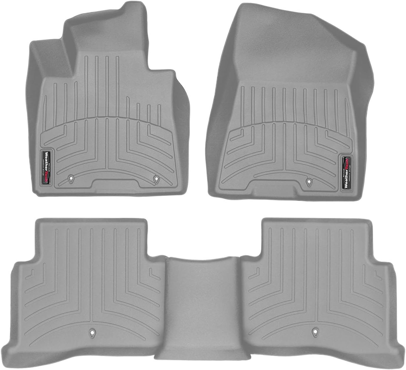 WeatherTech Custom Fit FloorLiners for Kia Sportage, Tucson, 1st & 2nd Row (4415721-448162), Black