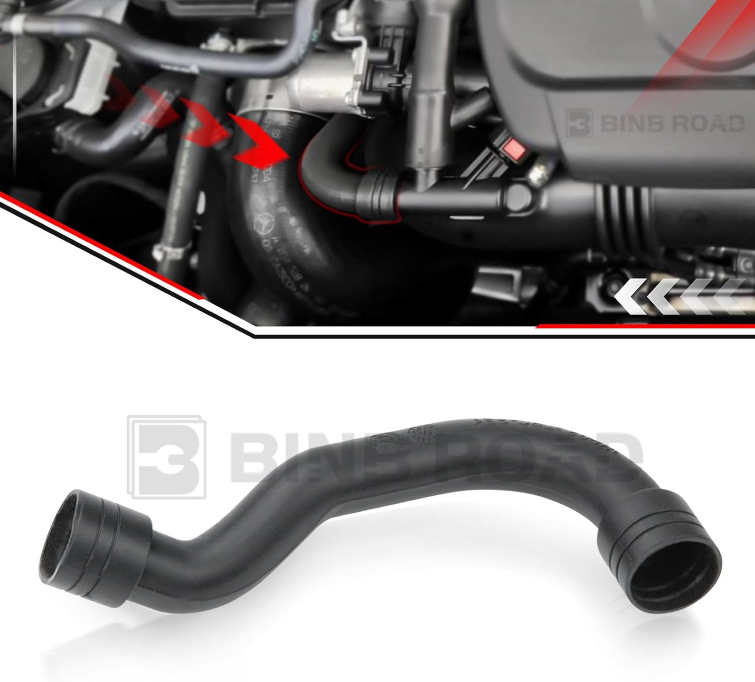 Turbo Intake Pipe Repair Mini Hose Compatible with Mercedes Benz C180 C200 E200 E350 SLK200 M271 W204 W212 W172 (Replaces 2710901929 2710901629)