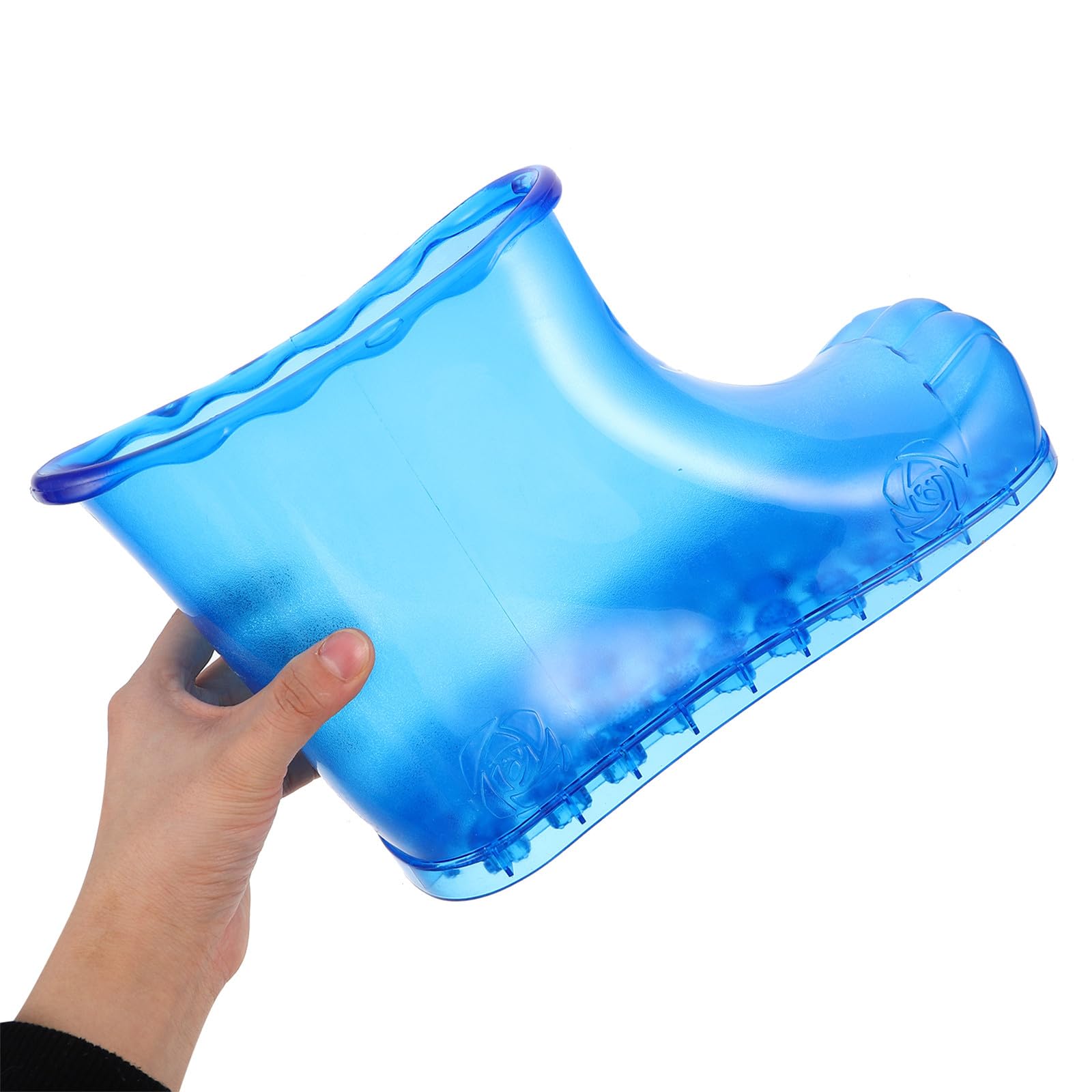 TOPBATHY Fußbad Schuhe aus Pvc Hochgeschnitten mit Massagefunktion Kompakter Fußbadeschuh für Damen und Herren Tragbar für Zuhause und Reisen