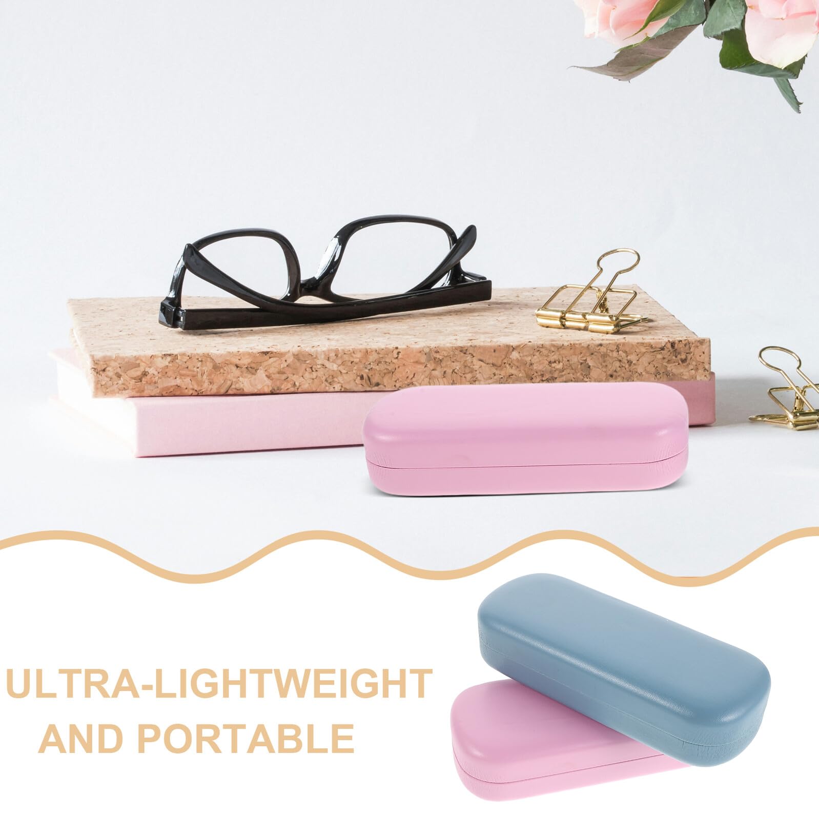 ifundom 4pezzi Custodia Rigida per Occhiali da Sole Vista Custodia Protettiva Portatile per Viaggi Organizer da Viaggio per Occhiali