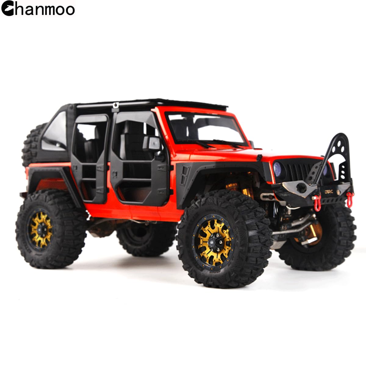 Chanmoo 1.9" Crawler Tires - 118mm Soft Rubber Mud Tires With Foam For 1/10 RC Crawler Cars (Traxxas TRX4, Axial SCX10)