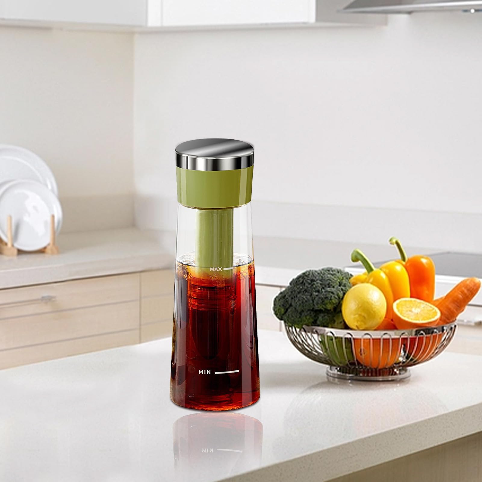 Caraffa In Per Caffè Freddo | Preparatore Tè Freddo 750ml - Contenitore Caffè Ghiacciato Unisex per Famiglia Casa Ufficio Esterno