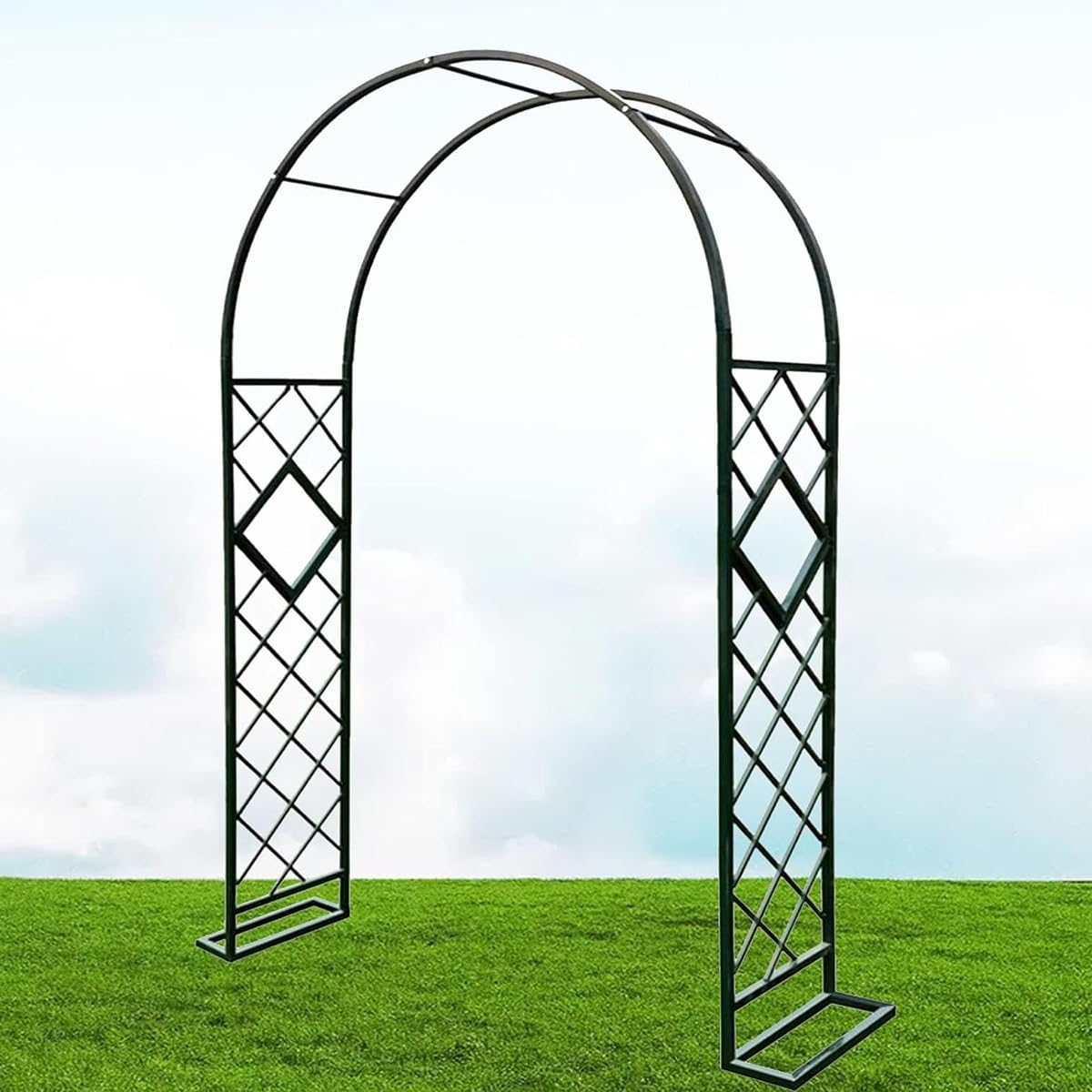 Enrejado de plantas trepadoras para evitar caídas: arco de jardín robusto con formato cenador