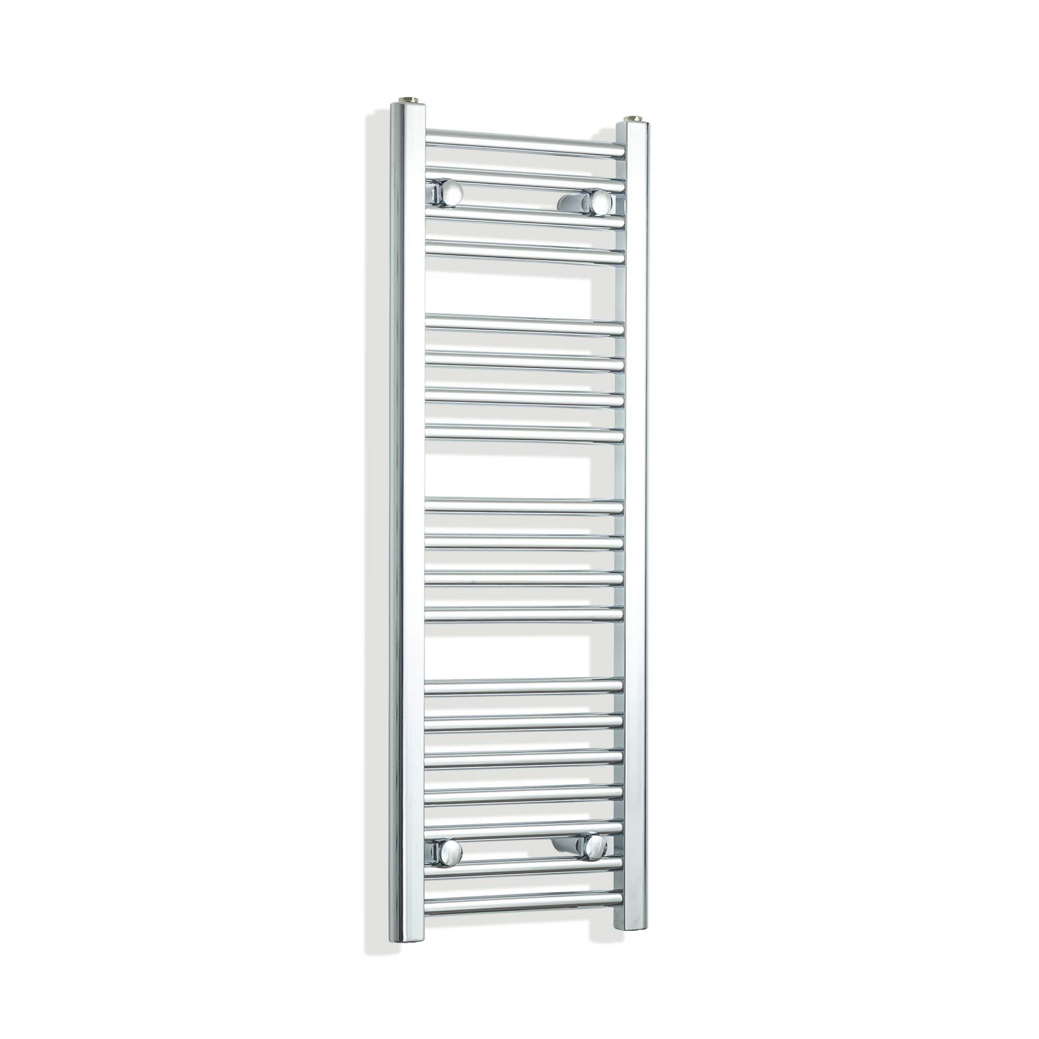 Companyblue 350mm Wide Chrome Heated Towel Rail Radiator Flat Ladder for Stylish Bathroom (350 x 1000 mm)