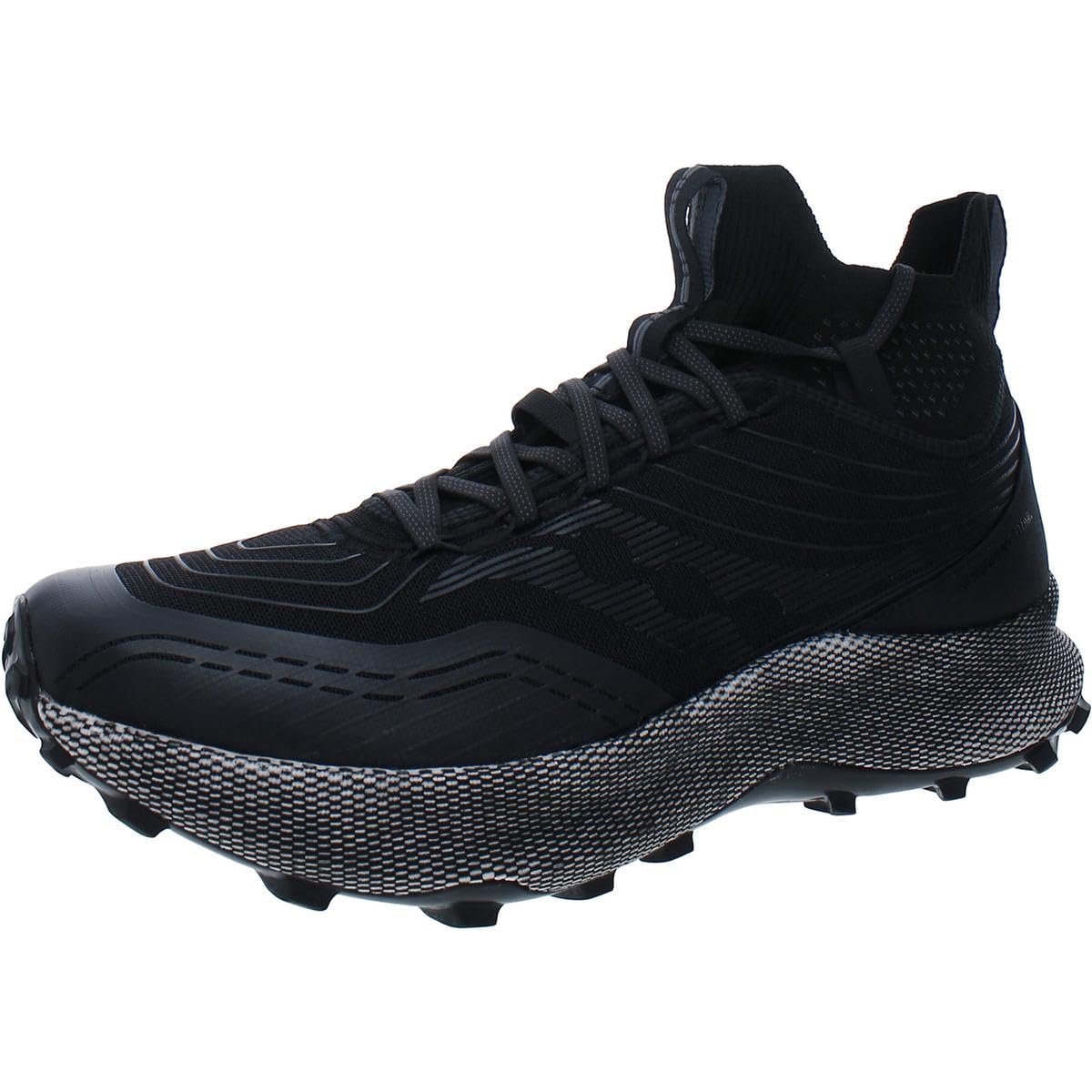 Saucony Mens Endorphin Outdoor Trail Hiking Shoes Black 11.5 Medium (D)