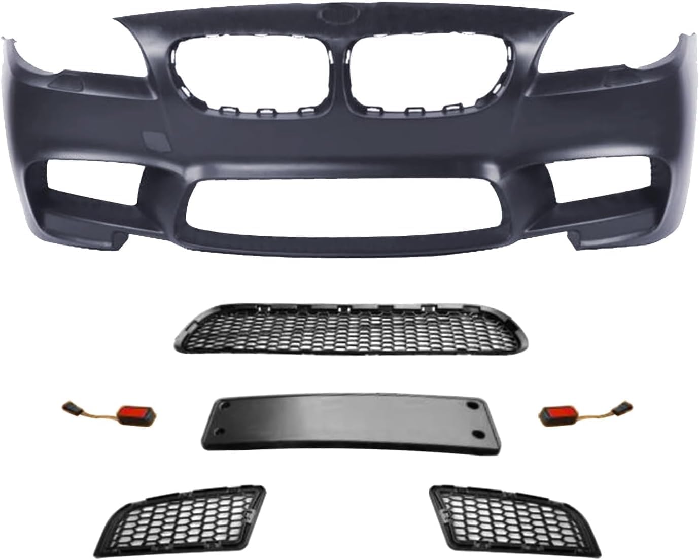 M5 Style Front Bumper Cover Kit For 2011-2017 BMW 5 SERIES 535i 528i SEDAN, 51117285964, 51117332679, 51118048672