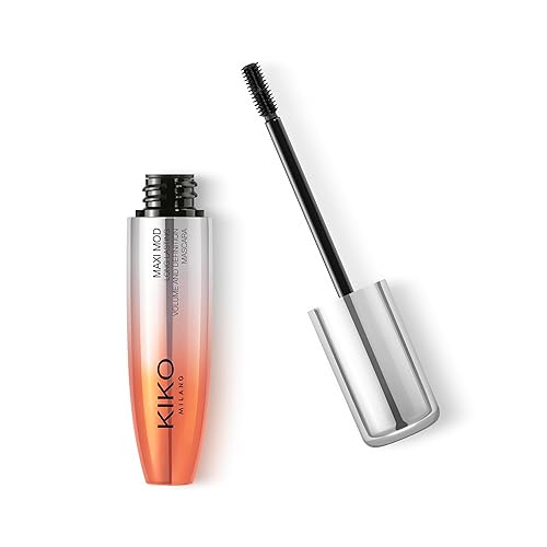 KIKO Milano Maxi Mod Volume & Definition Mascara | Long-Lasting 10-hour Mascara With +200% Volume - Classic Black