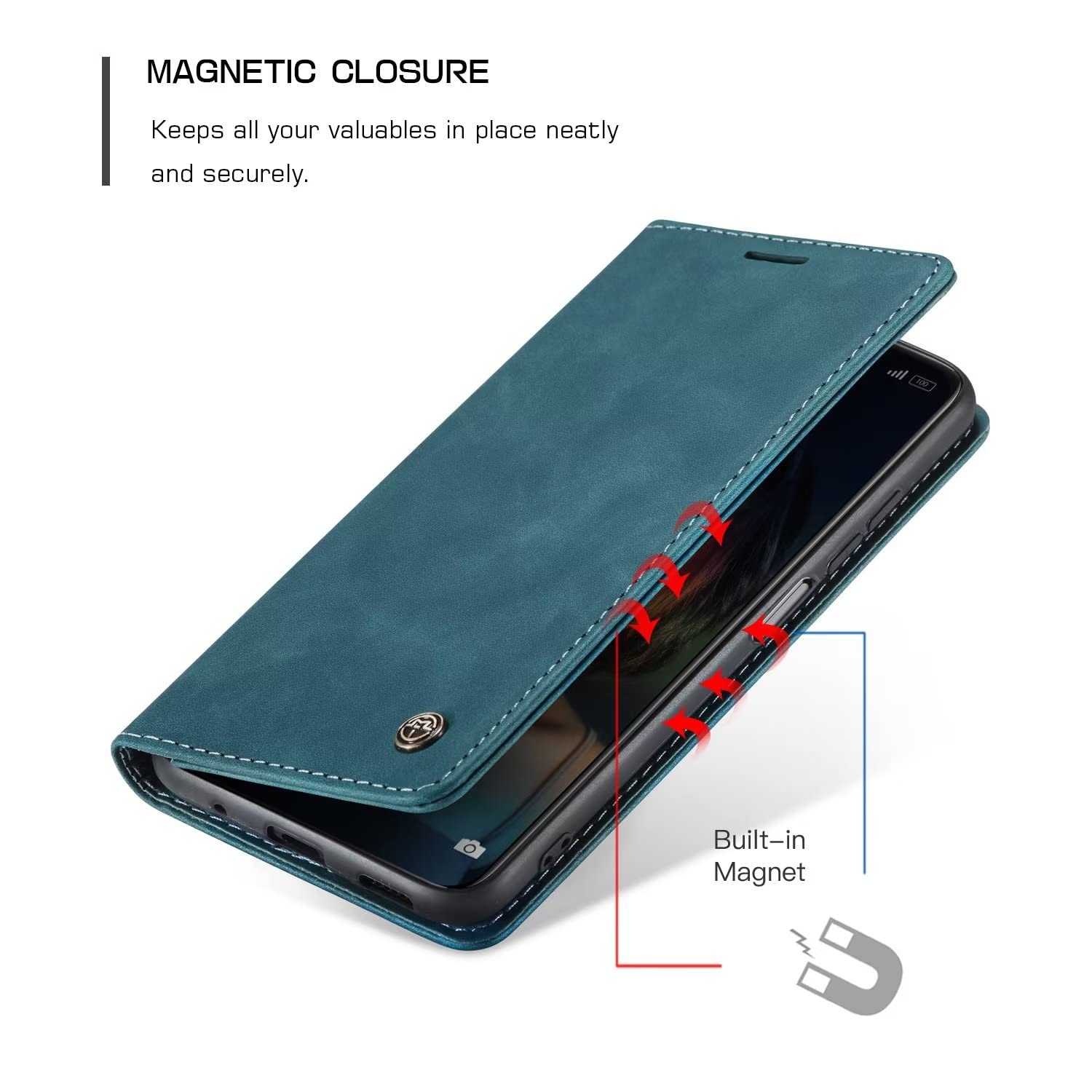 xinyunew Cover per Oppo A74 4G/Oppo F19 Custodia in Pelle