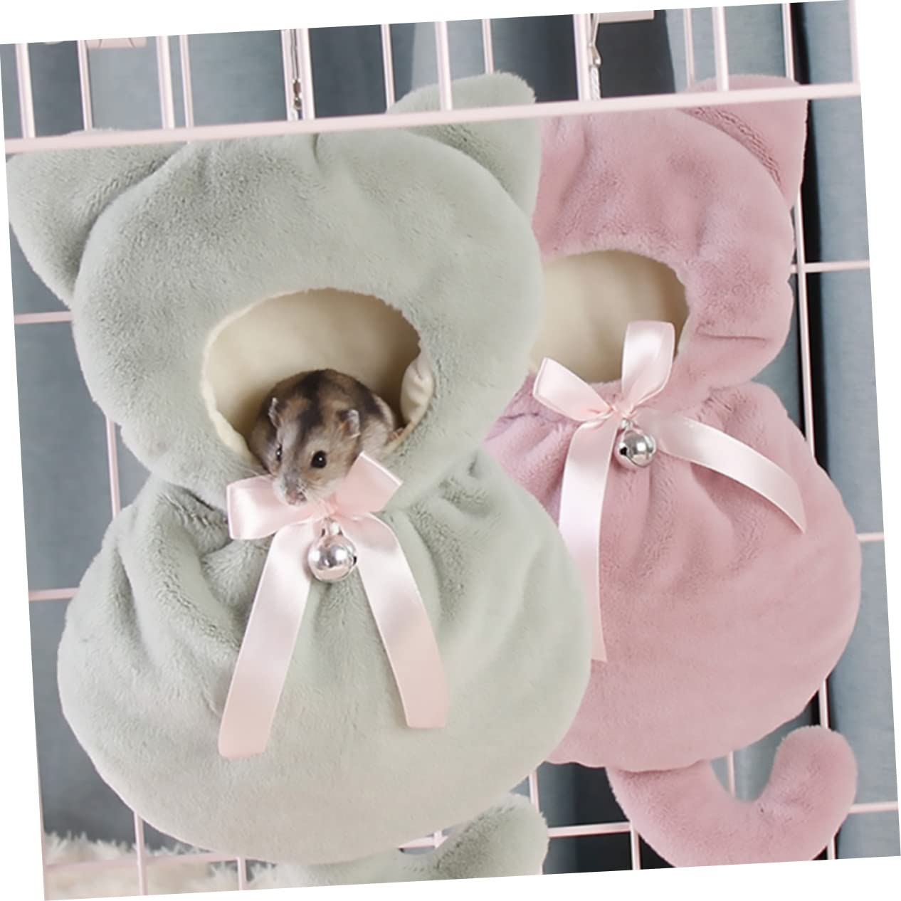 BESPORTBLE 3piezas Hammock Colgante para Hamsters Nido Aislante para Mascotas Cama Suspendida Cálida y para Jaulas y Espacios Reducidos Accesorio De Invierno para Roedores