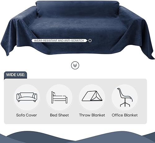 Miniatura 7 de Funda de sofá para sofá de 2 cojines, apta para mascotas, resistente al agua, antiarañazos, protector de muebles seccional en forma de L, funda