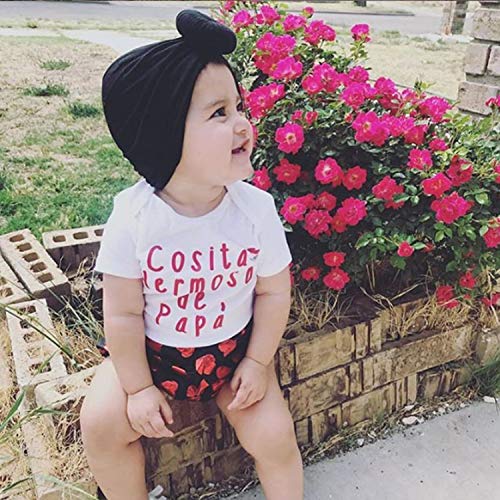 Dreshow Bqubo 5 Pieces Baby Turban Hats Turban Bun Knot Baby Infant Beanie Baby Girl Soft Cute Toddler Cap #TOP2