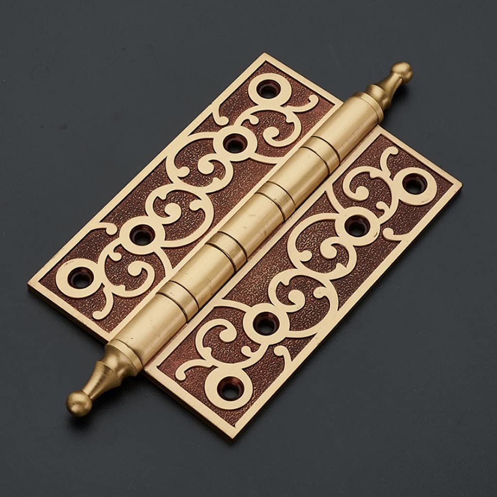 Mute Copper Thick Bearing Hinge Door Wooden Closing, with Screw Hinges(D)