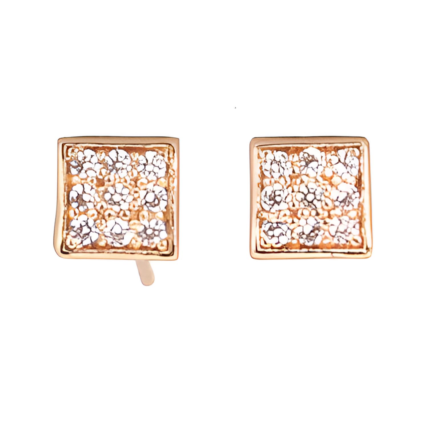 VAMAFASHIONS Rose Gold Elegant Cubic Zirconia Stud Kan ka Earring Western Piercing Ear Top Earrings for Women & Girls