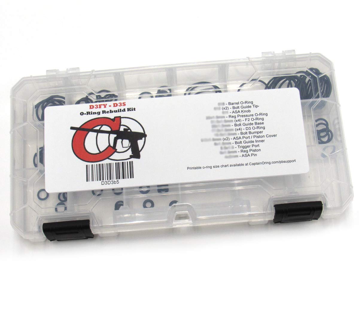D3FY D3S - 5X Box Oring Rebuild Kit