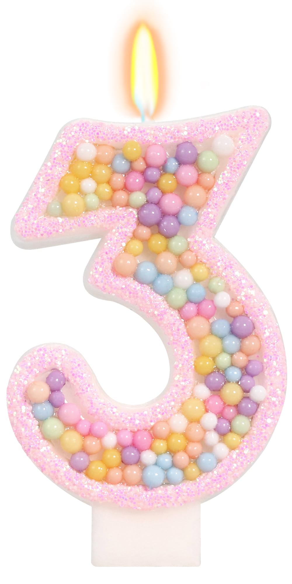 Photo 1 of FAMGift Pastel Macaron Number 3 Candle