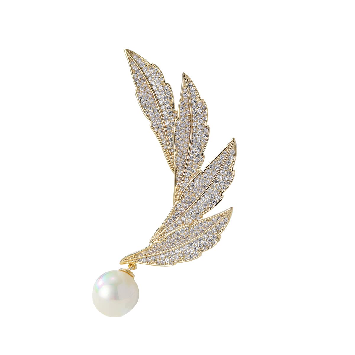 Spilla con perle, gioielli da donna, alla moda, regalo di Natale, moglie, mamma, fidanzata, anniversario, compleanno, gioielli raffinati, regalo per lei, metallo, perla