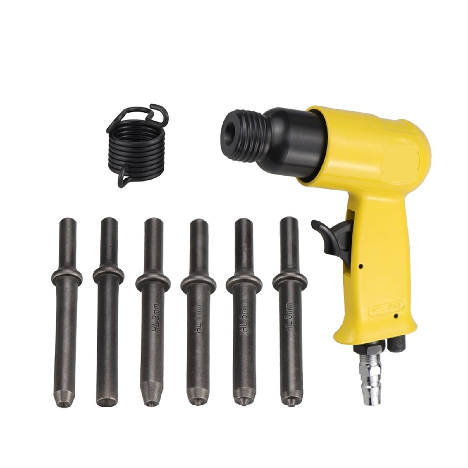 Pistolet do gwoździ, Pneumatic Air Rivet Hammer Professional Hand Held Half Tube Rivets/fixed Rivets Round Head Nails Riveter M3 M4 M5 M6(3-8 3-10 Solid)