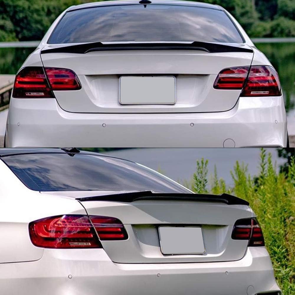 Real Carbon Fiber Trunk Spoiler Wing Compatible with 2007-2013 BMW 3-Series E92 Coupe E92 M3 Rear Spoiler (MF Type)