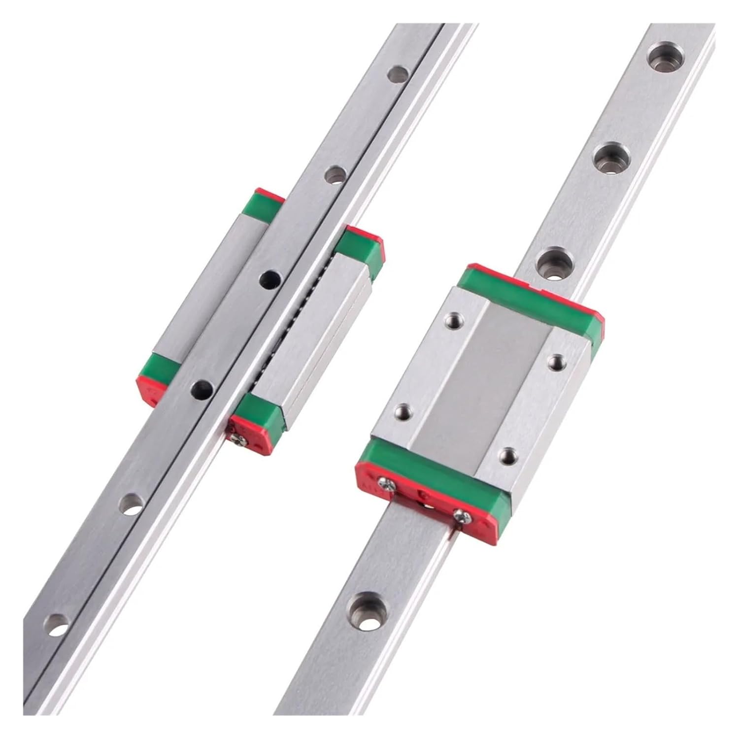 2 Pieces of MGN15 Linear Guide Rails 100-1000mm + 2MGN15H Slides(150mm)