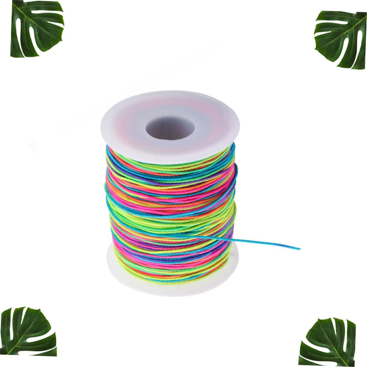 Lurrose 2rolls Elastic Cord DIY Beading String Rope Stretch Thread for Jewelry Making Diameter