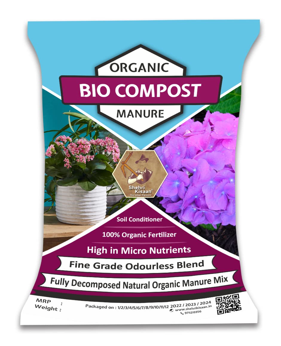 Shehri Kisaan® Bio Compost Organic Manure || Fertilizer for Flower & Plant Nutrition || Natural Fertiliser for Home Potted or In Ground Plants || Healthy Feed for Growth, Blooms & Flowering - 1kg (B0B6J8LWMM) Amazon Price History, Amazon Price Tracker