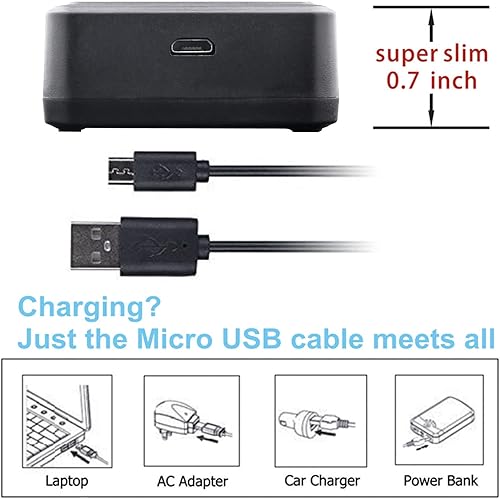Miniatura 2 de Kastar LP-E17 LED2 Cargador de batería USB compatible con Canon LP-E17 LPE17, LP-E17H LPE17H, LP-E17HF LPE17HF, batería 9967B02, Canon BG-E18,