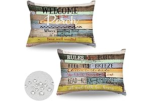 Patio Lumbar Pillow Covers Waterproof for Outdoor Decor 12x20