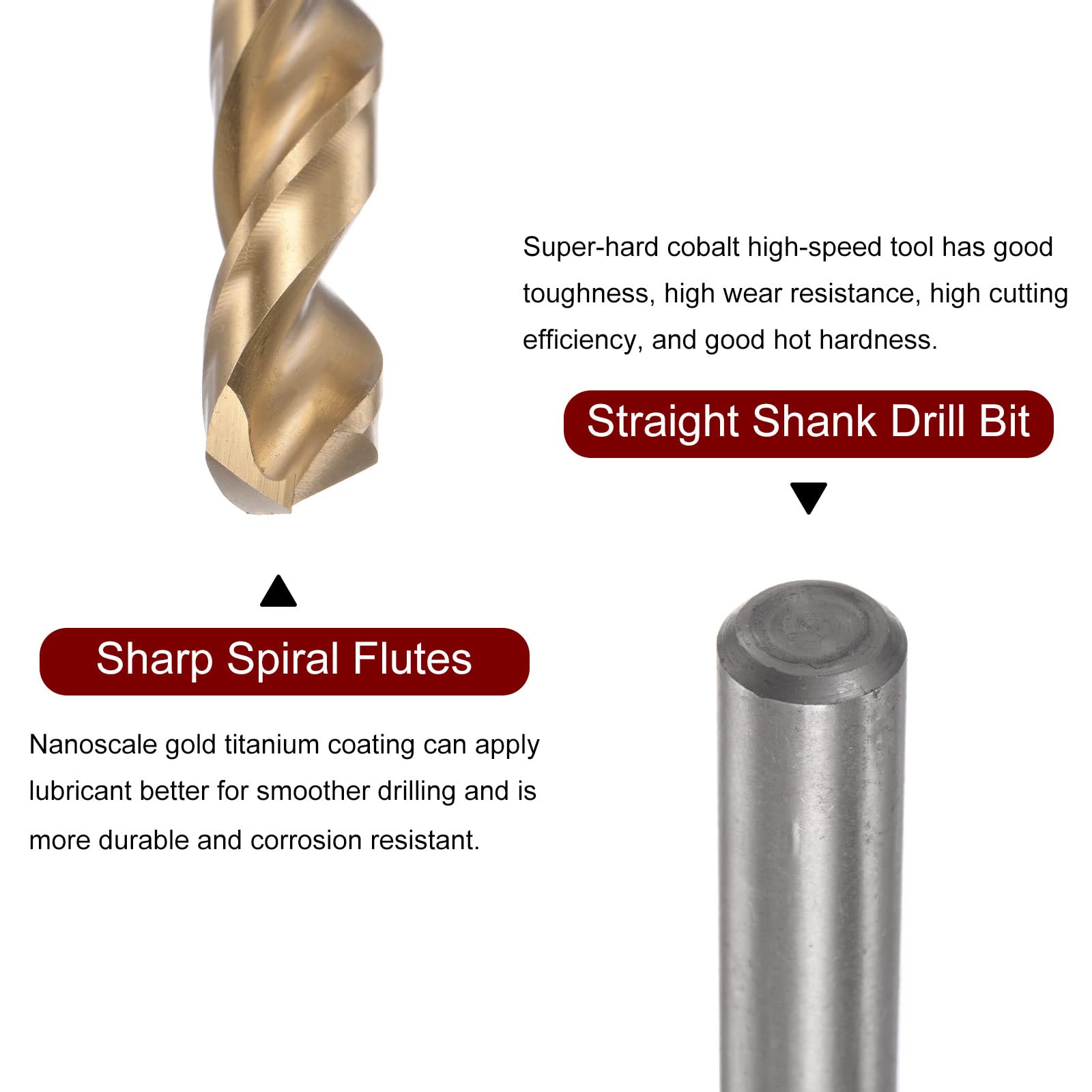 Sourcing Map 10pcs Foret Hélicoïdal Mèche 1.6mm En Acier