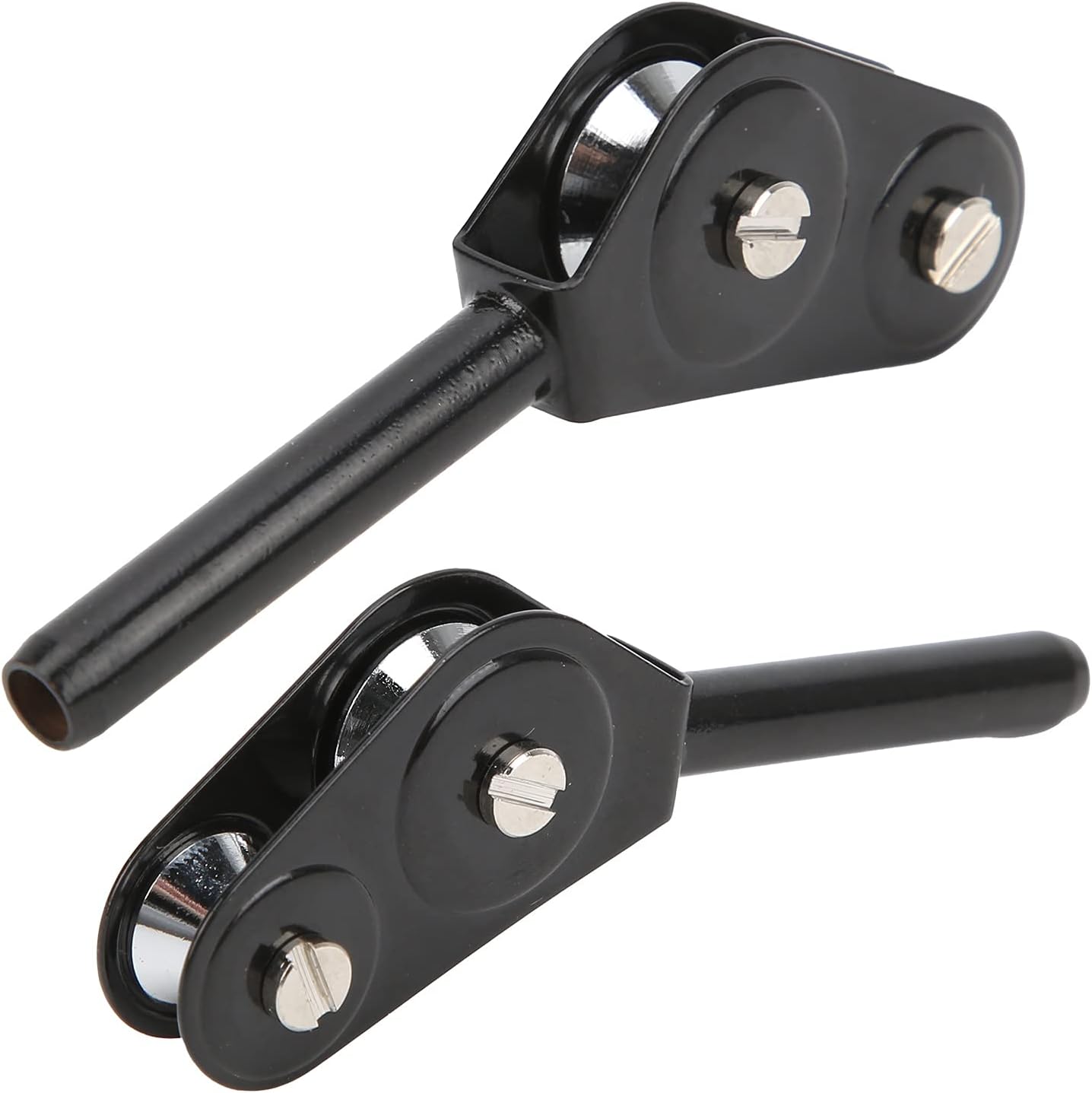 Keenso Double Pulley Block, Fishing Rod Tip Guide Roller Tip Top, Alloy Pulley Rustproof and Removable Sea Boat Fishing Trolling Tackle for All Kinds of Fishing Rod