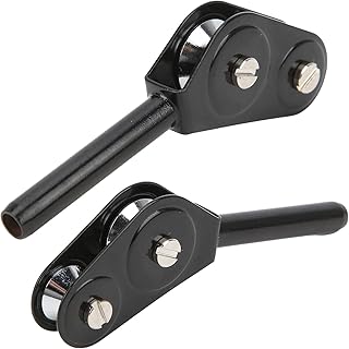Keenso Double Pulley Block, Fishing Rod Tip Guide Roller Tip Top, Alloy Pulley Rustproof and Removable Sea Boat Fishing Trolling Tackle for All Kinds of Fishing Rod