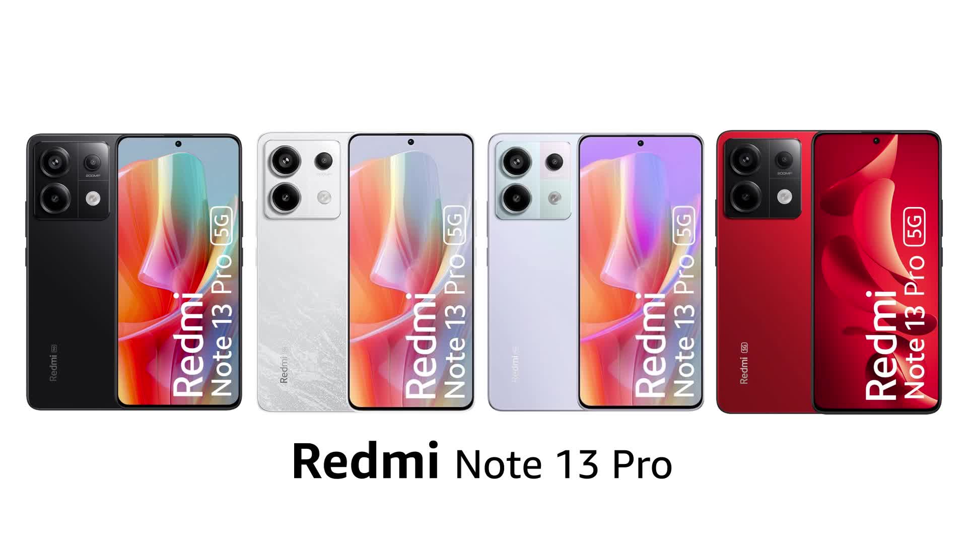 Redmi Note 13 Pro (Midnight Black, 8GB RAM, 128GB Storage) Without 