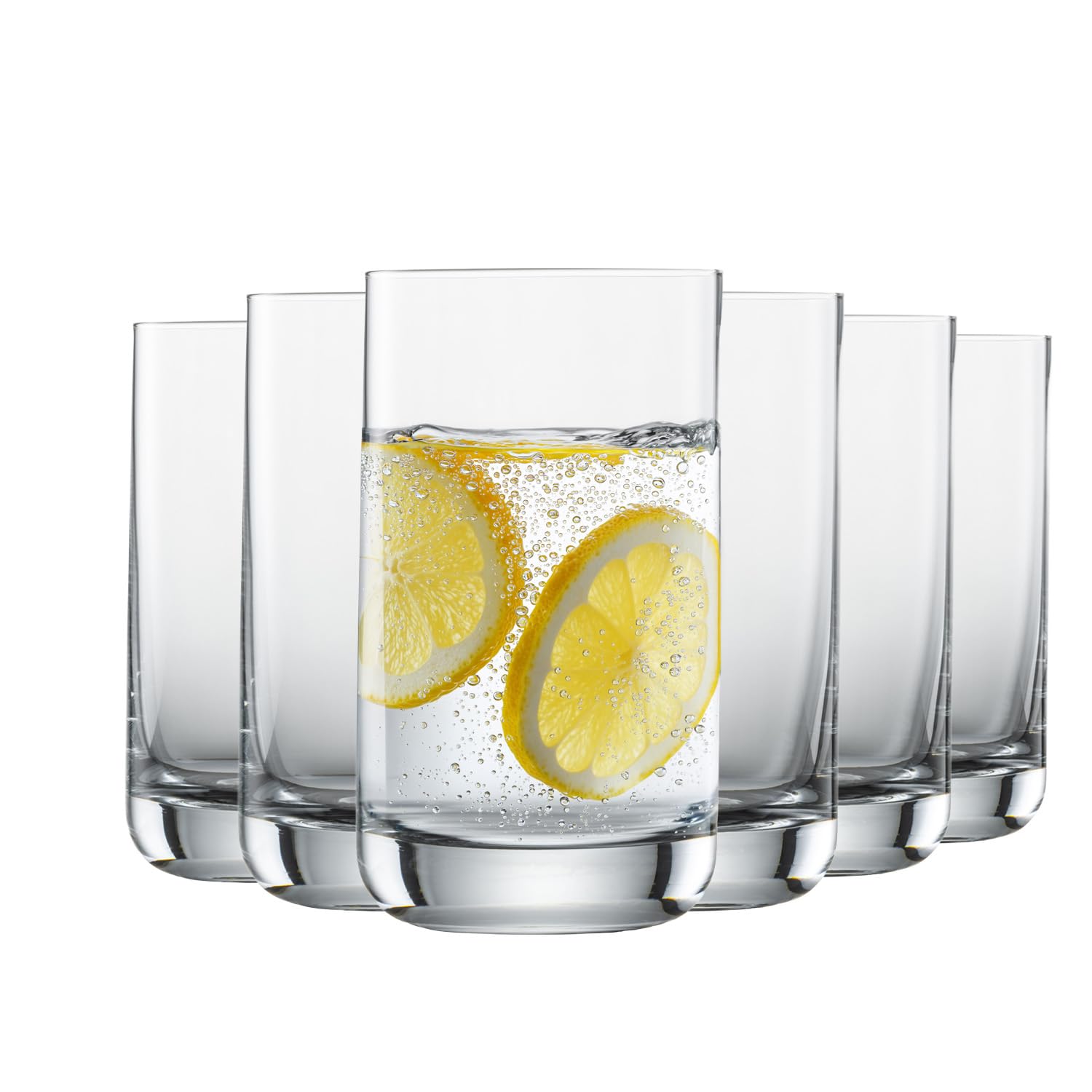 SCHOTT ZWIESEL Vaso Allround Simple (juego de 6), vaso recto para agua o zumo, cristal Tritan apto para lavavajillas, fabricado en Alemania (Art. nº 123661)