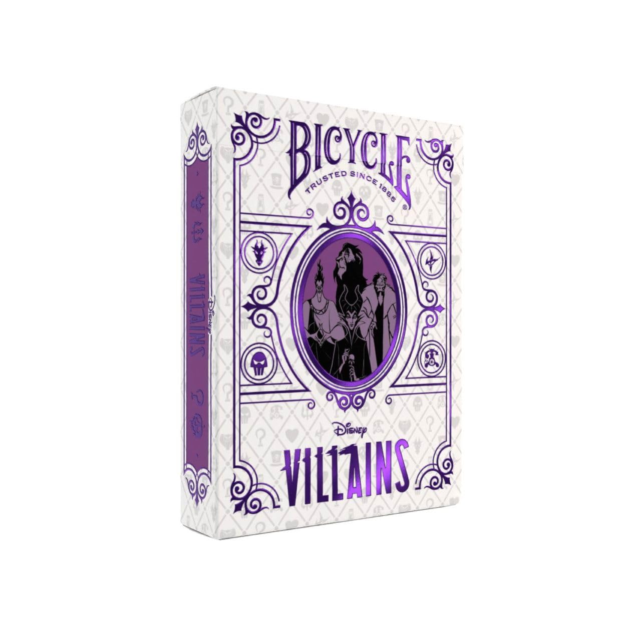 Bicycle Disney Villains Special Edition Playing Cards - Collectible Deck of Cards for Kids Card Games Featuring Characters from Peter Pan, Hercules, Lion King, 101 Dalmatians and More