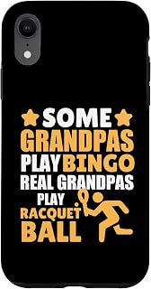 iPhone XR Funny Racquetball Design For Men Grandpa Racquet Player Case