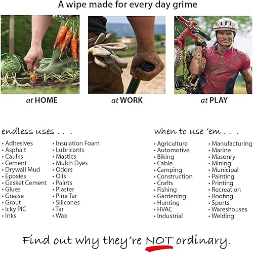 Miniatura 5 de Heavy Duty Hand Wipes wMicro-Power Beads-NOT YOUR ORDINARY HAND WIPES  75 WipesBag, (Single)