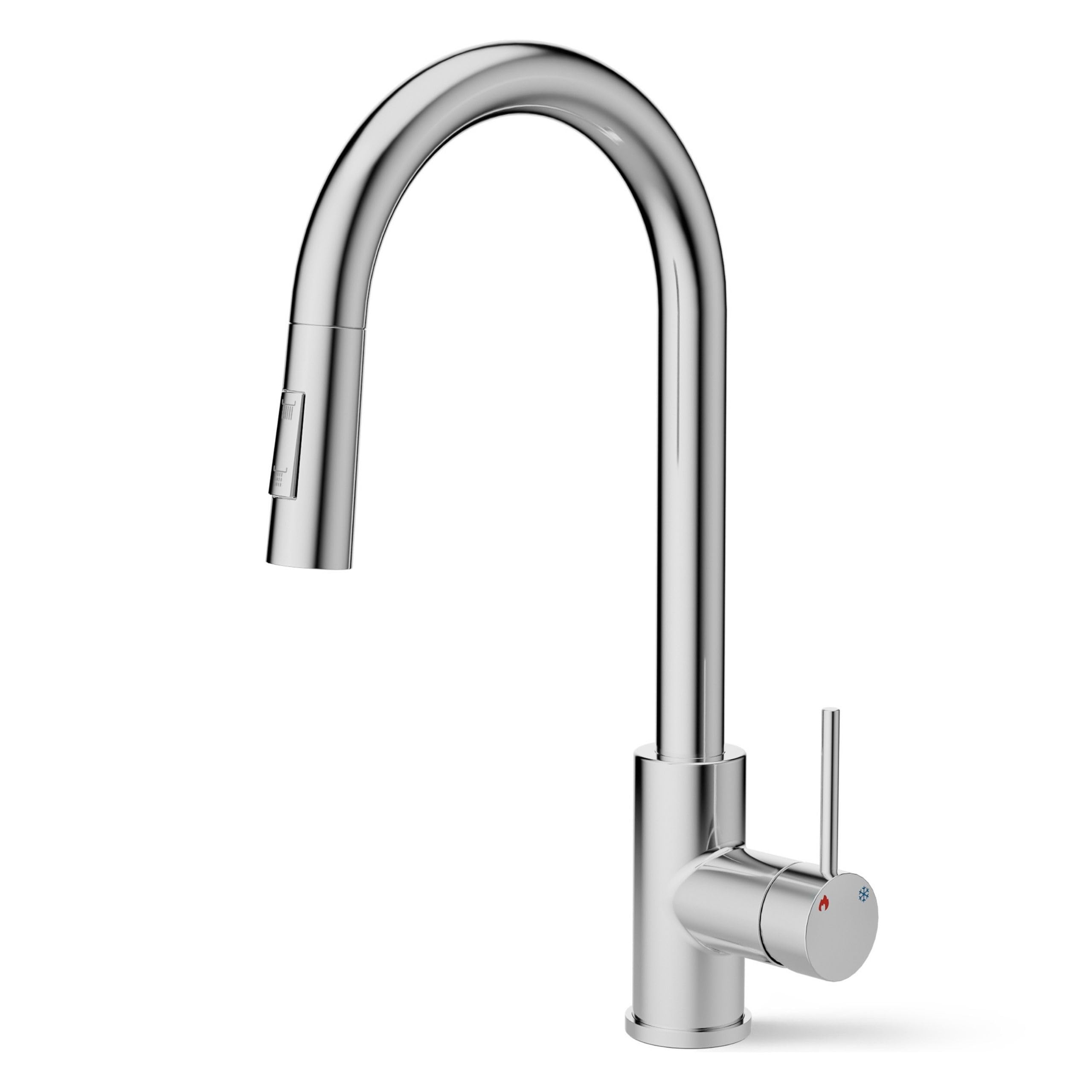 ANW HOME Küchenarmatur Ausziehbare Küchenarmatur Chrom