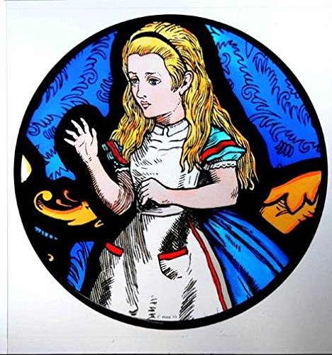 HENSITA Static Window Cling in an Alice in Wonderland Design.