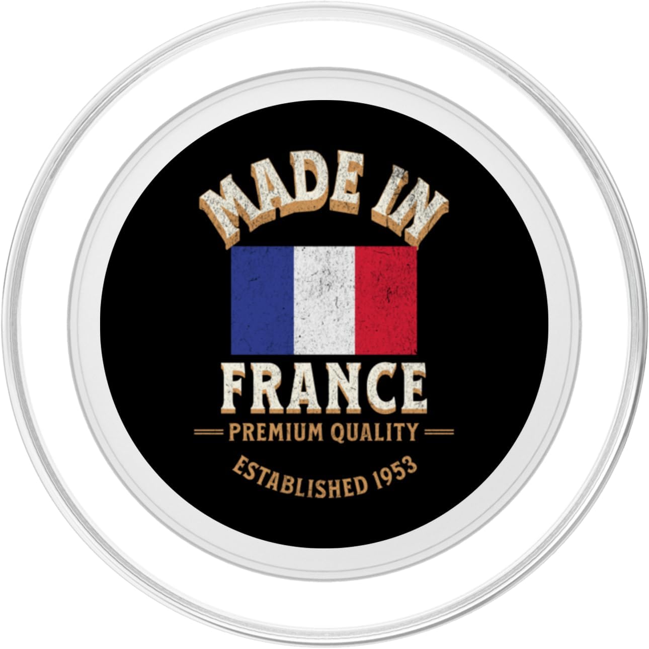 Made In France 1953 Premium Quality French Flag PopSockets MagSafe PopGrip for iPhone