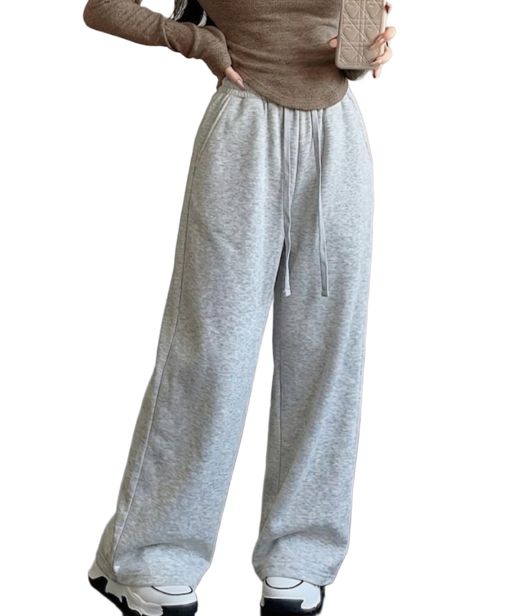 dockstreet Track Pant for Women || Baggy Fit || Track Pants || Full Elastic Jogger Track Pant ||-picture-21